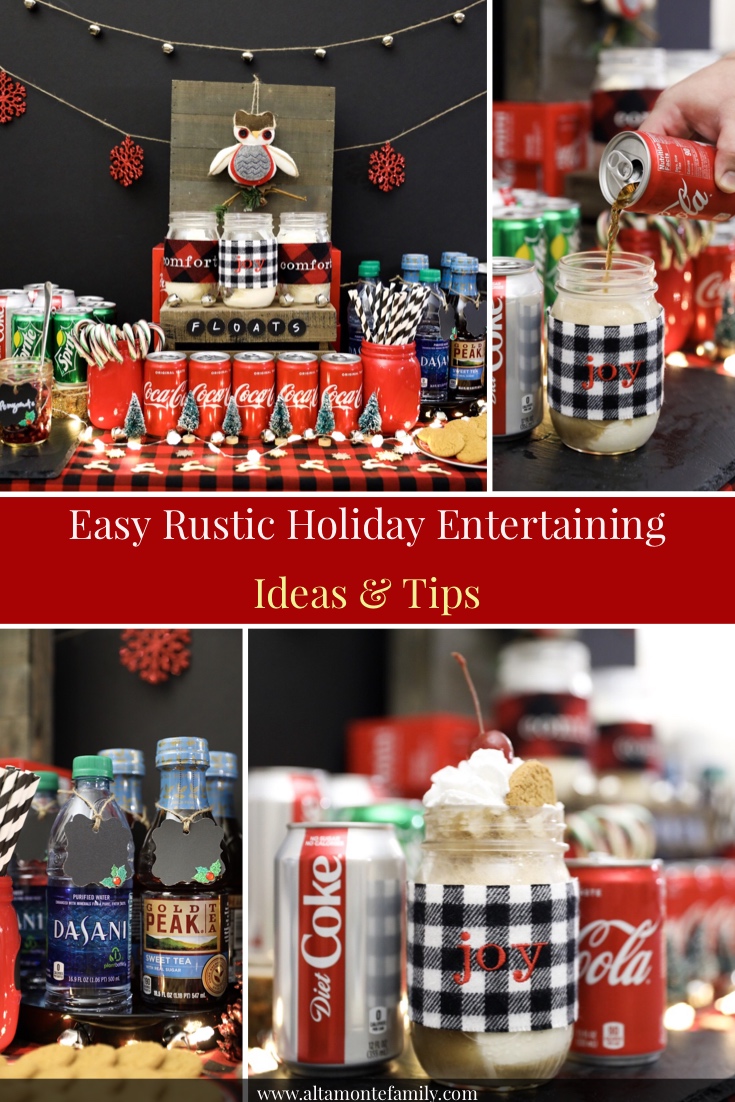 Rustic Holiday Entertaining Ideas - Christmas Mason Jar Drink Recipe 