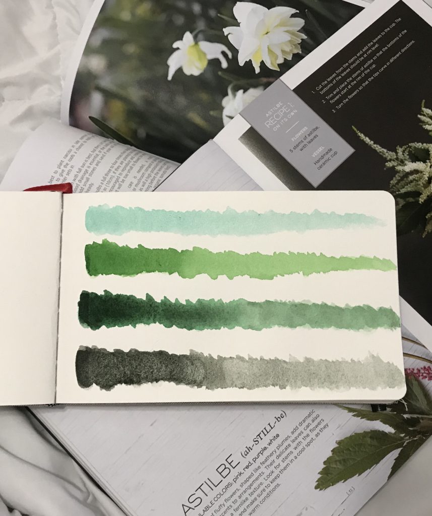 Daniel Smith Watercolor Greens - Comparison