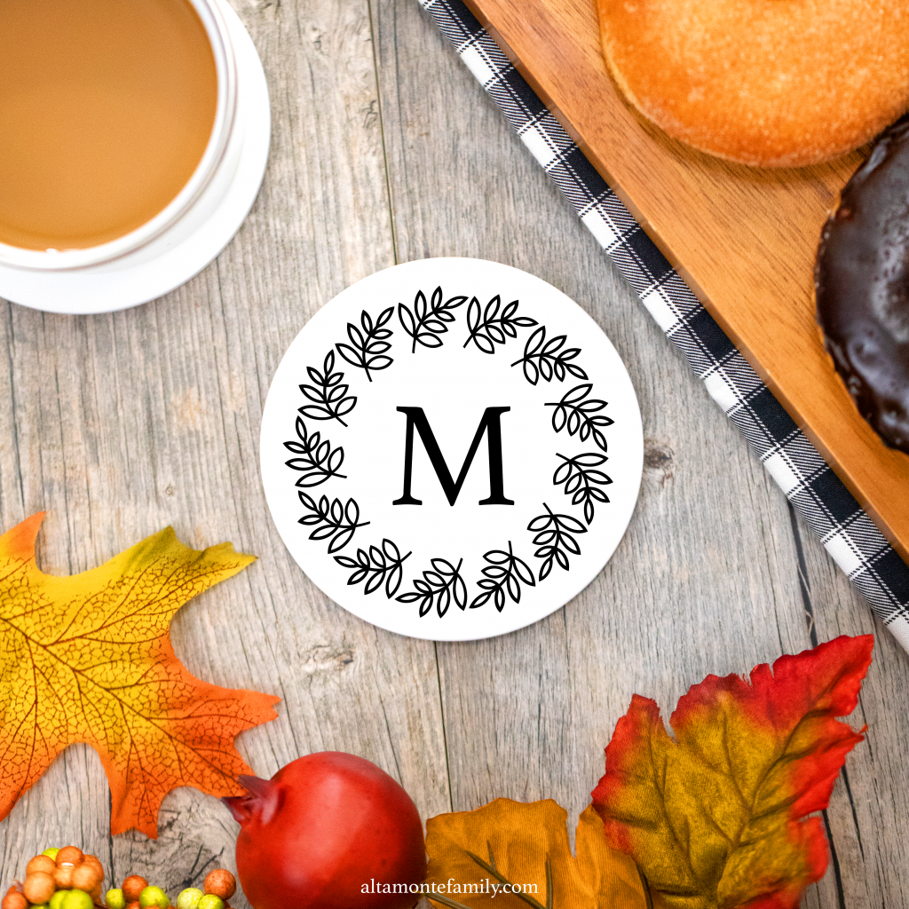 Free SVG For Cricut Explore or Cricut Maker - Leafy Wreath for Fall or Thanksgiving
